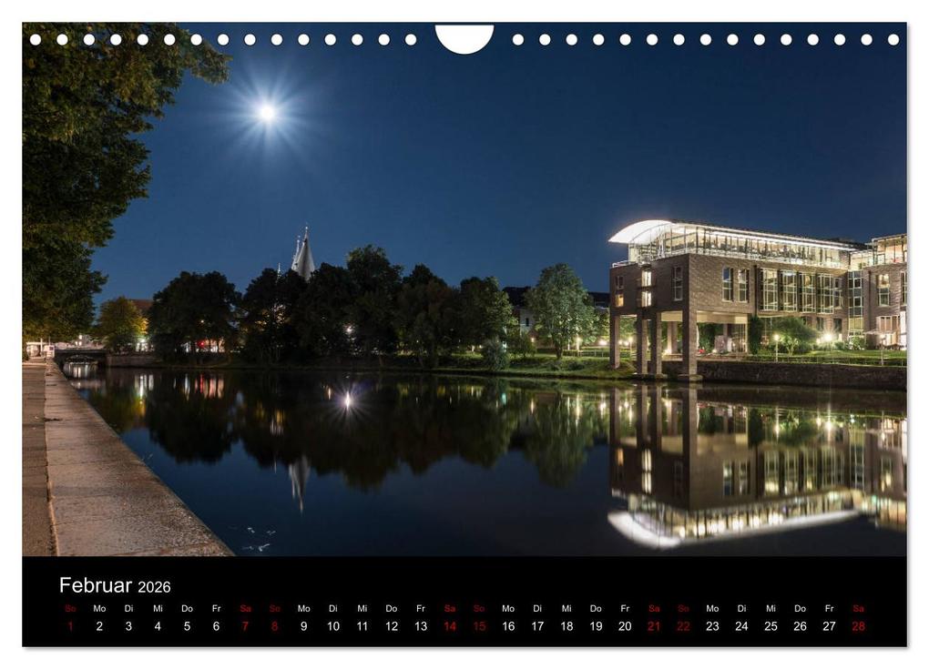 Weitere Ansicht: Eine Nacht in Lübeck (Wandkalender 2026 DIN A4 quer), CALVENDO Monatskalender | Calvendo, StGrafix, StGrafix StGrafix