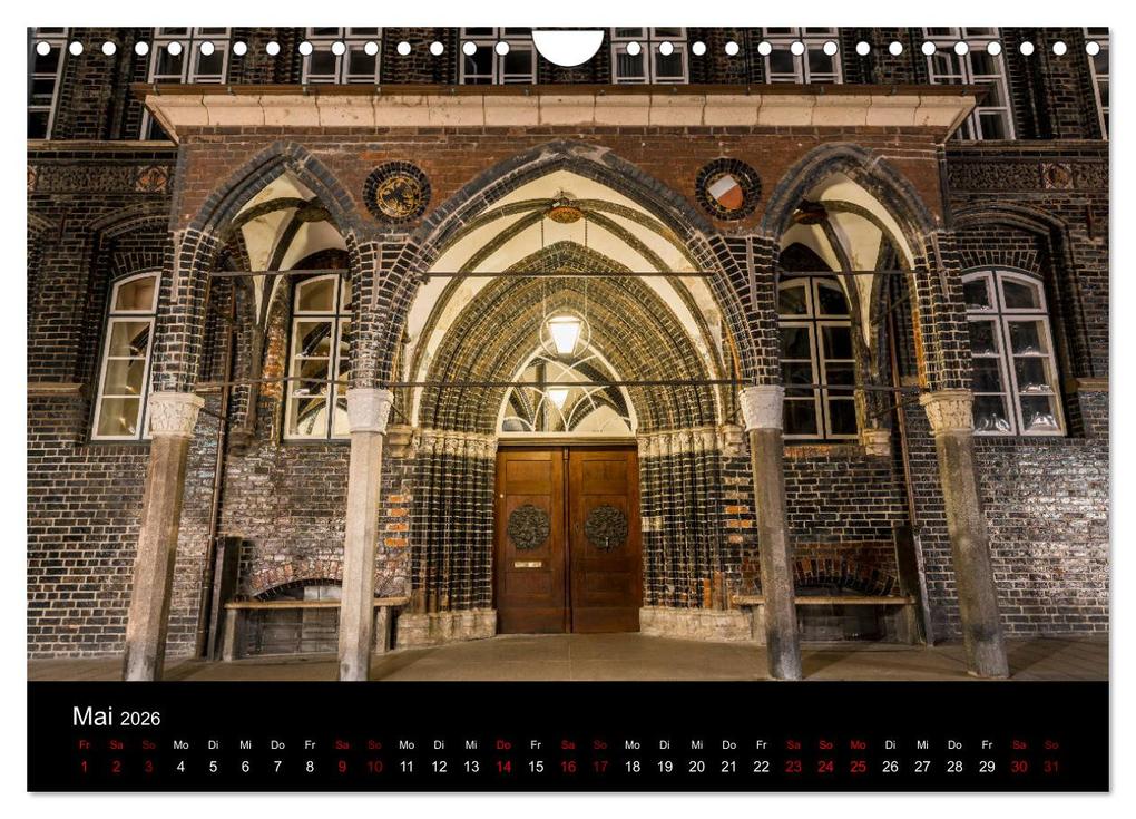 Weitere Ansicht: Eine Nacht in Lübeck (Wandkalender 2026 DIN A4 quer), CALVENDO Monatskalender | Calvendo, StGrafix, StGrafix StGrafix