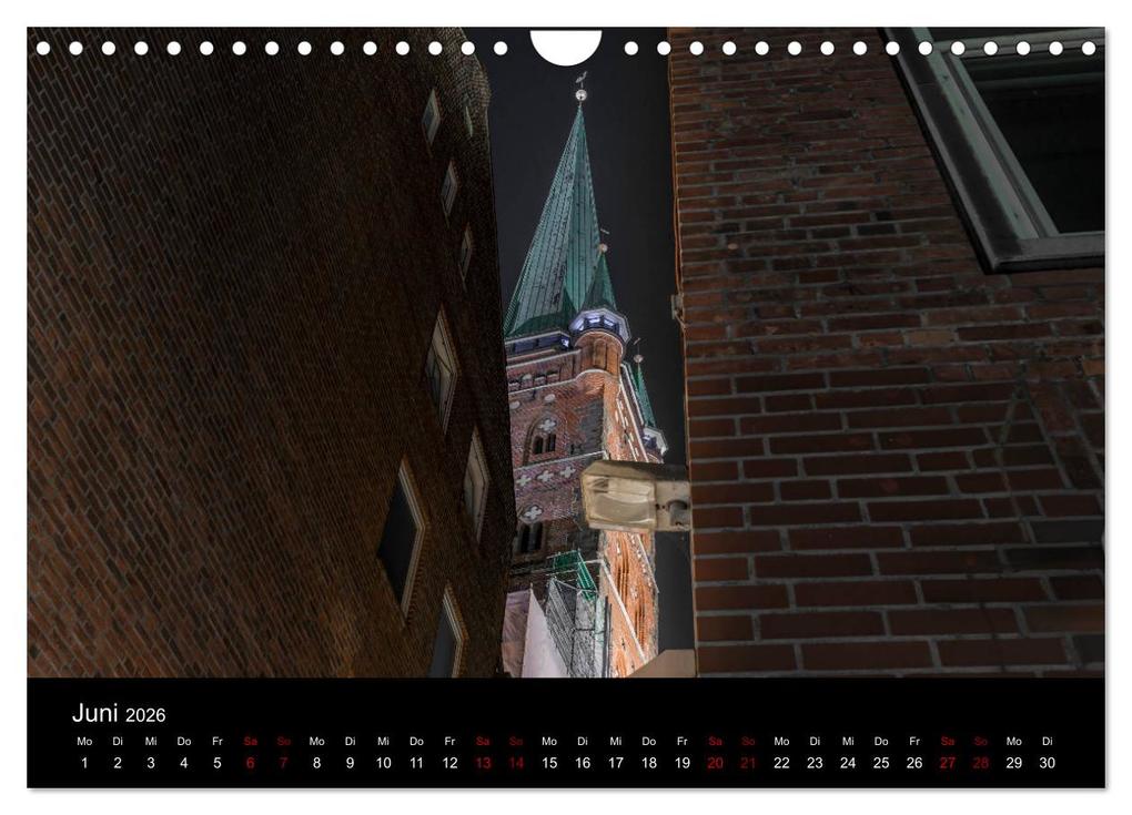 Weitere Ansicht: Eine Nacht in Lübeck (Wandkalender 2026 DIN A4 quer), CALVENDO Monatskalender | Calvendo, StGrafix, StGrafix StGrafix