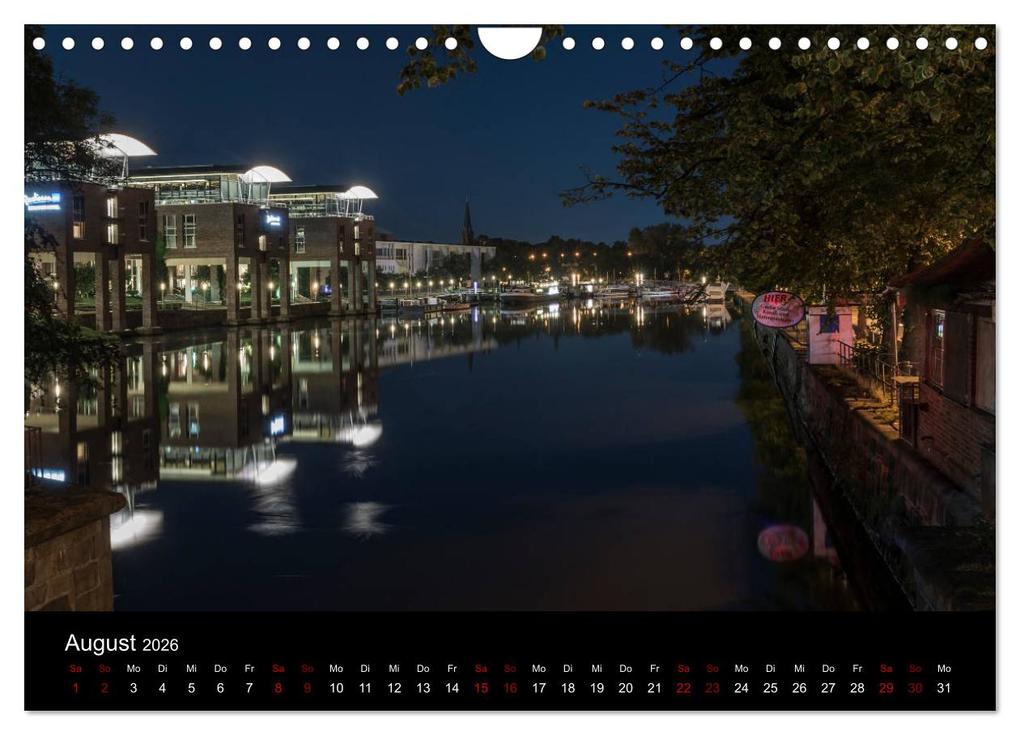 Weitere Ansicht: Eine Nacht in Lübeck (Wandkalender 2026 DIN A4 quer), CALVENDO Monatskalender | Calvendo, StGrafix, StGrafix StGrafix