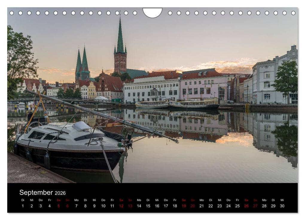 Weitere Ansicht: Eine Nacht in Lübeck (Wandkalender 2026 DIN A4 quer), CALVENDO Monatskalender | Calvendo, StGrafix, StGrafix StGrafix
