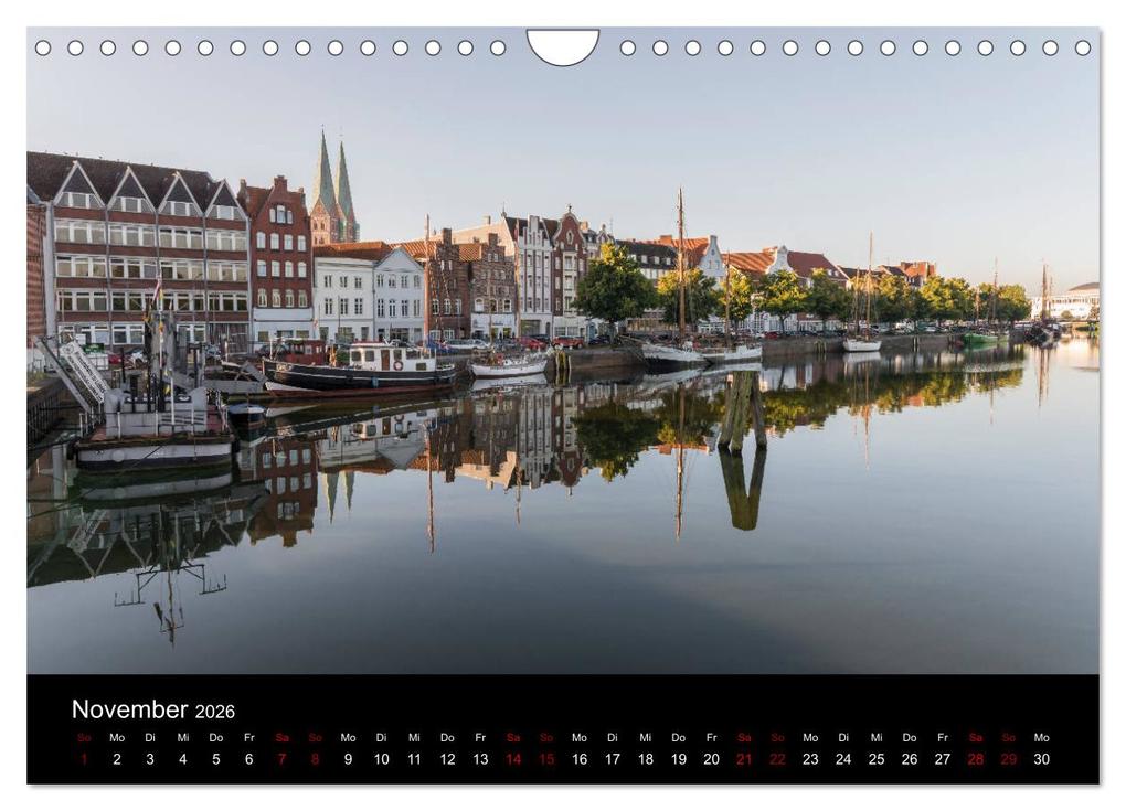 Weitere Ansicht: Eine Nacht in Lübeck (Wandkalender 2026 DIN A4 quer), CALVENDO Monatskalender | Calvendo, StGrafix, StGrafix StGrafix