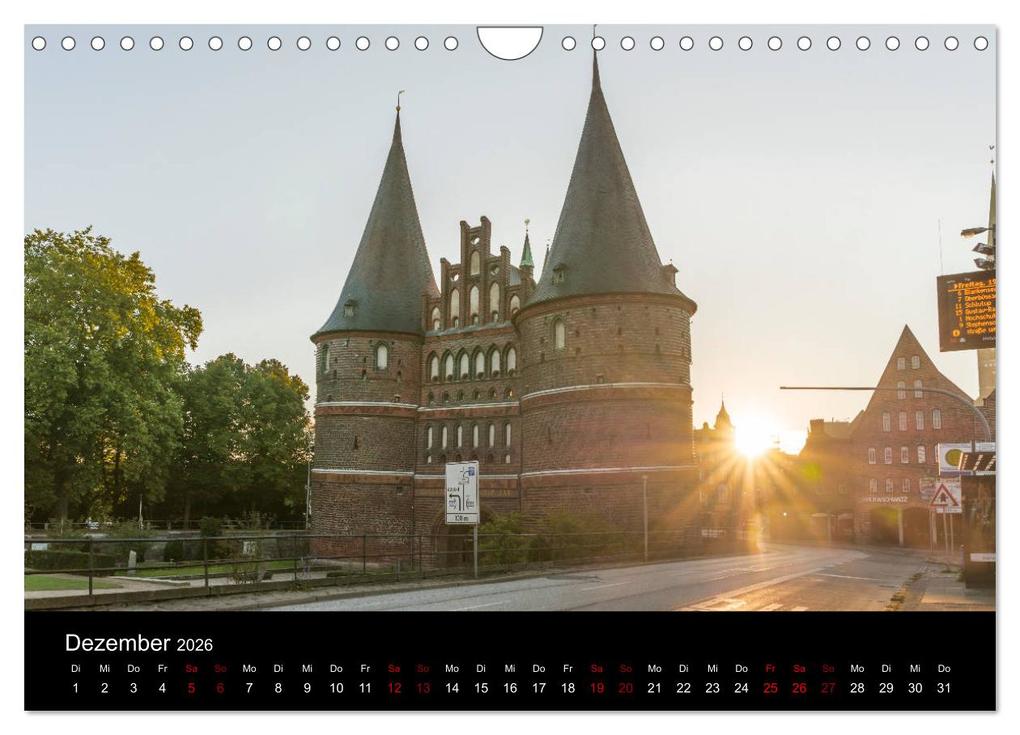 Weitere Ansicht: Eine Nacht in Lübeck (Wandkalender 2026 DIN A4 quer), CALVENDO Monatskalender | Calvendo, StGrafix, StGrafix StGrafix