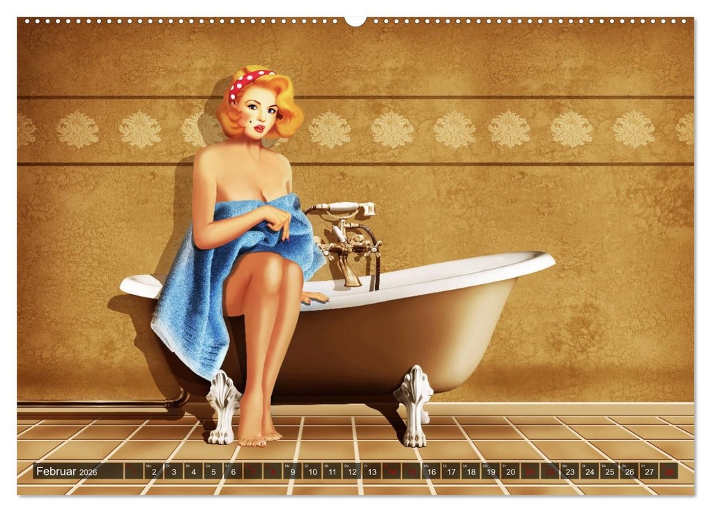 Weitere Ansicht: Pin-Up Girls im Retro Style by Mausopardia (Wandkalender 2026 DIN A2 quer), CALVENDO Monatskalender | Calvendo, Monika Jüngling alias Mausopardia