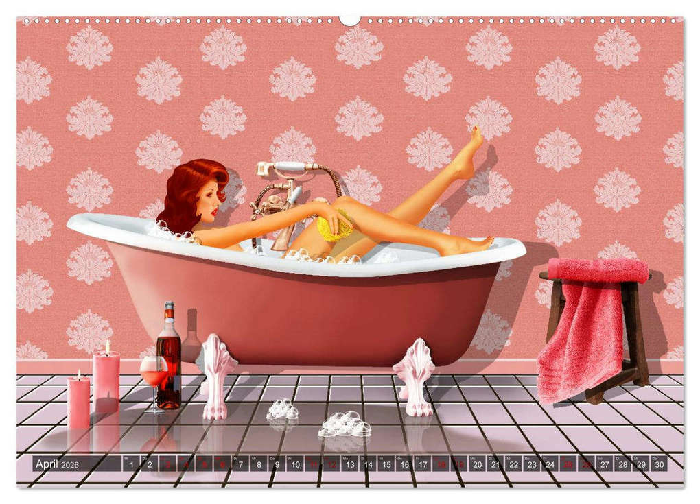 Weitere Ansicht: Pin-Up Girls im Retro Style by Mausopardia (Wandkalender 2026 DIN A2 quer), CALVENDO Monatskalender | Calvendo, Monika Jüngling alias Mausopardia