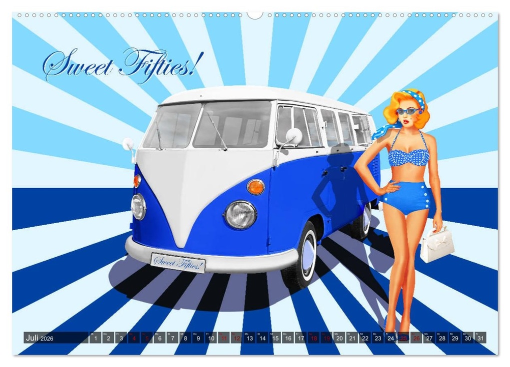 Weitere Ansicht: Pin-Up Girls im Retro Style by Mausopardia (Wandkalender 2026 DIN A2 quer), CALVENDO Monatskalender | Calvendo, Monika Jüngling alias Mausopardia