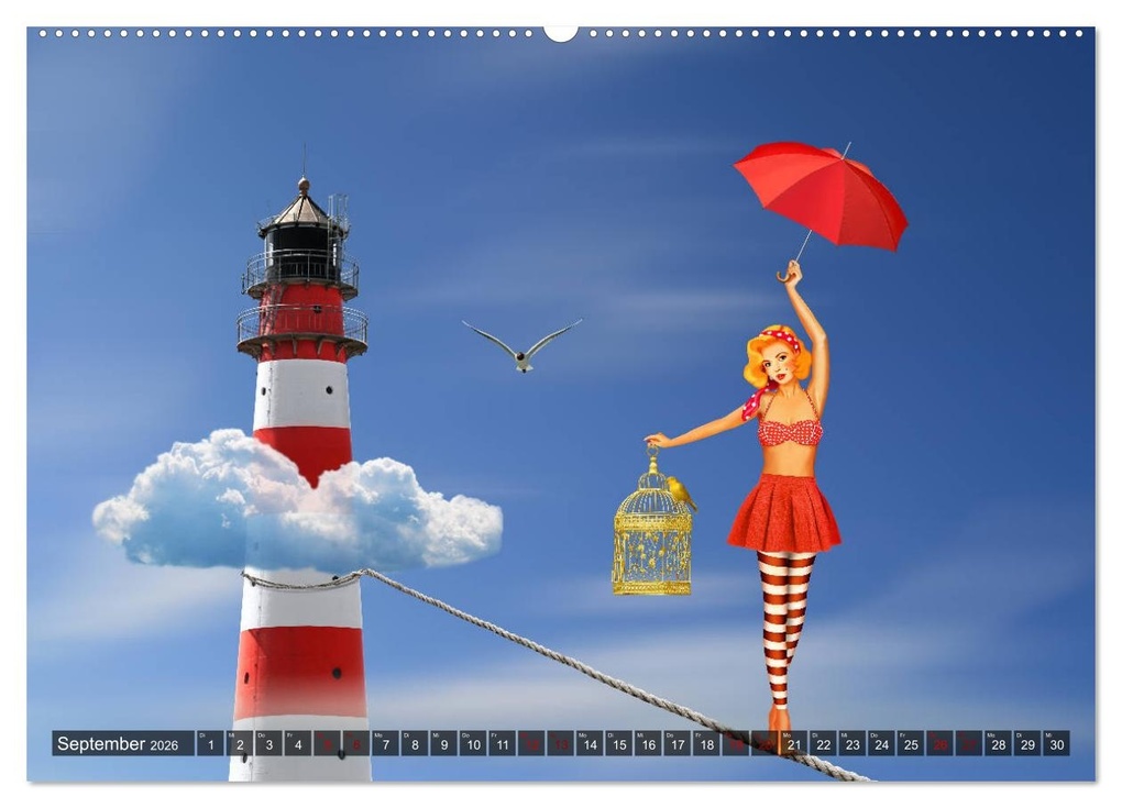 Weitere Ansicht: Pin-Up Girls im Retro Style by Mausopardia (Wandkalender 2026 DIN A2 quer), CALVENDO Monatskalender | Calvendo, Monika Jüngling alias Mausopardia