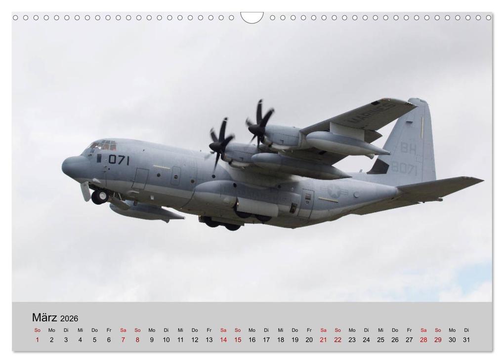 Weitere Ansicht: Transportflugzeug C-130 Hercules (Wandkalender 2026 DIN A3 quer), CALVENDO Monatskalender | Calvendo, MUC-Spotter, MUC-Spotter MUC-Spotter
