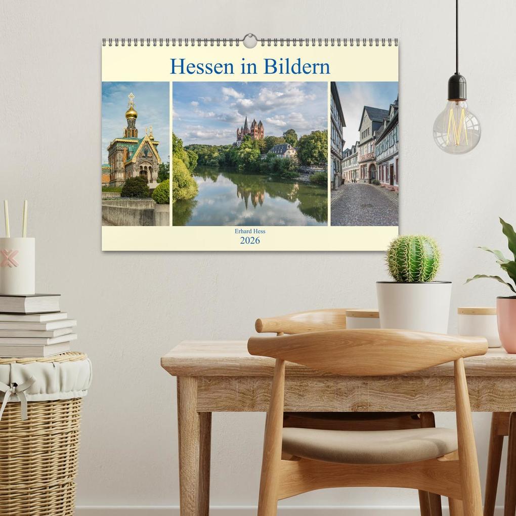 Weitere Ansicht: Hessen in Bildern (Wandkalender 2026 DIN A3 quer), CALVENDO Monatskalender | Erhard Hess, Calvendo