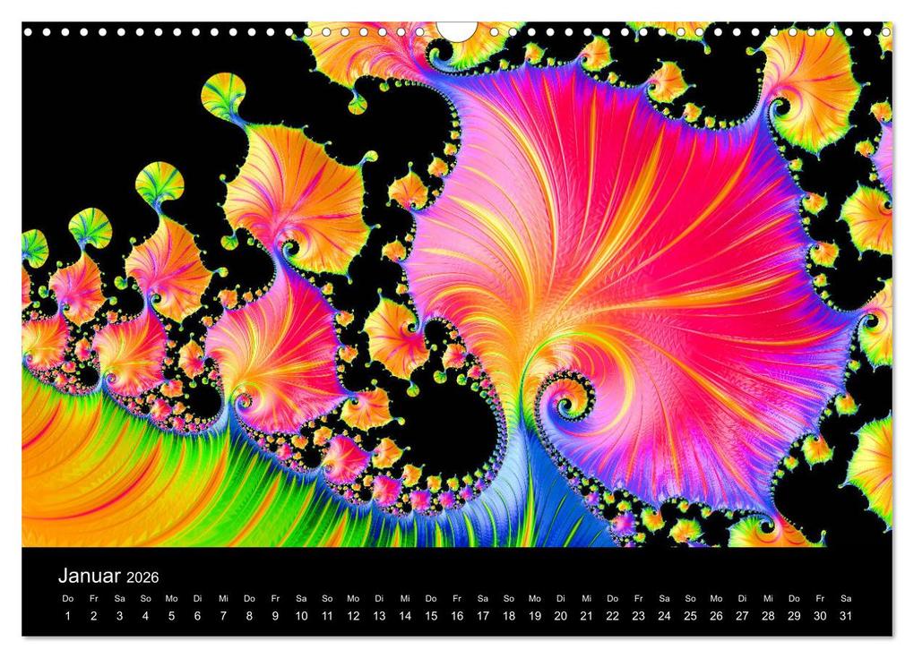 Weitere Ansicht: Fraktale - Farben - Formen 2026 (Wandkalender 2026 DIN A3 quer), CALVENDO Monatskalender | Michael Fischer, Calvendo