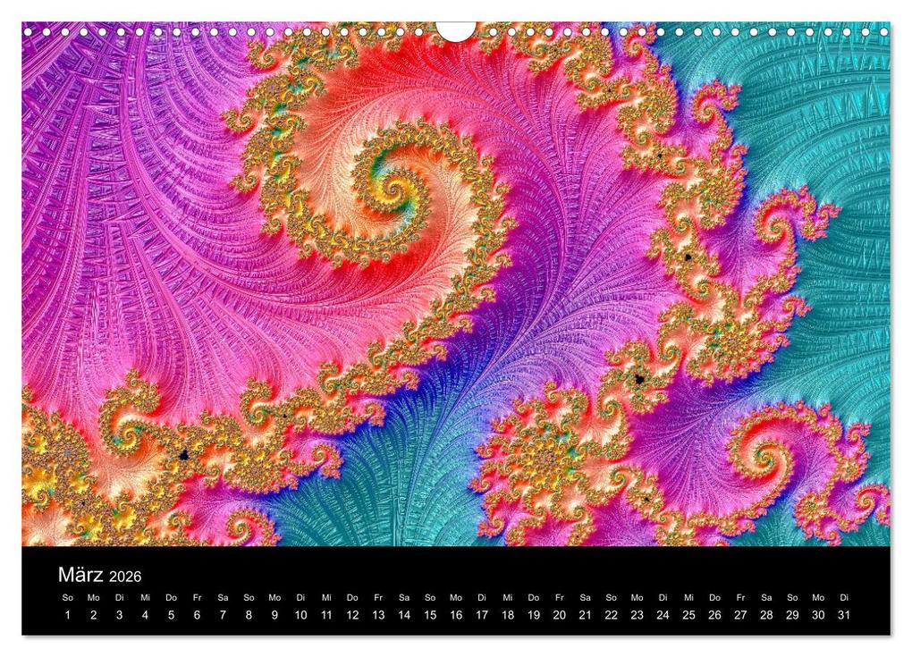 Weitere Ansicht: Fraktale - Farben - Formen 2026 (Wandkalender 2026 DIN A3 quer), CALVENDO Monatskalender | Michael Fischer, Calvendo