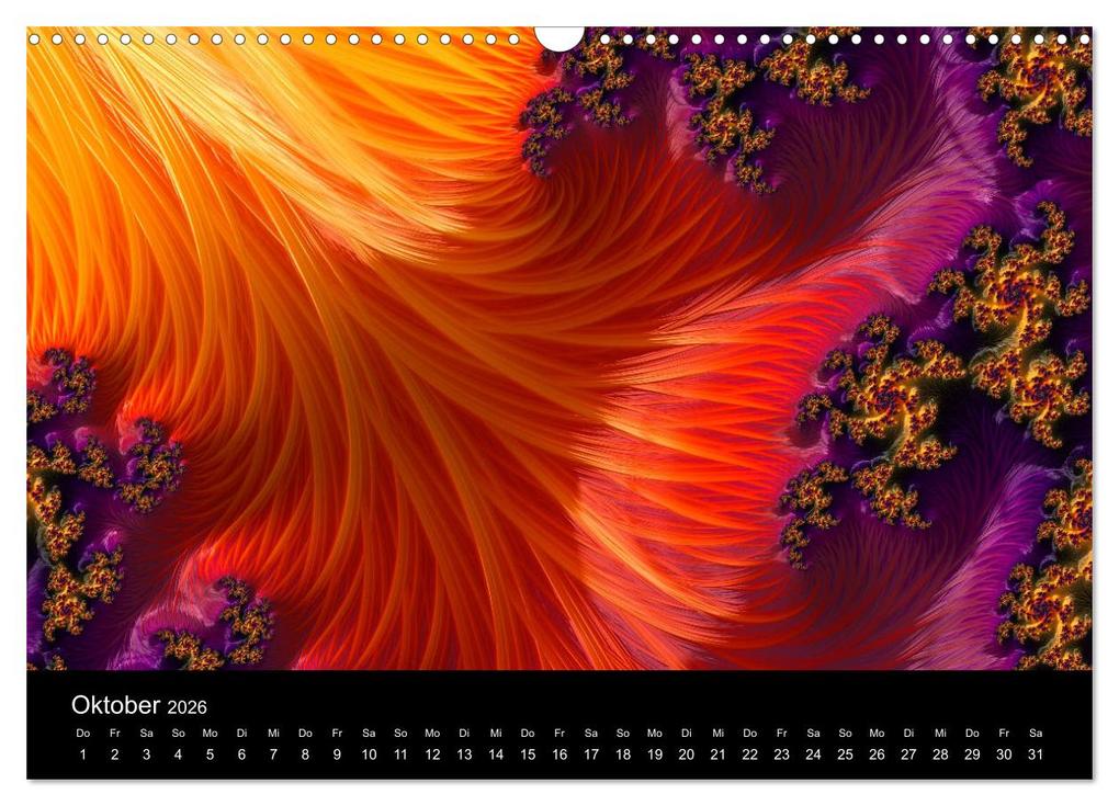 Weitere Ansicht: Fraktale - Farben - Formen 2026 (Wandkalender 2026 DIN A3 quer), CALVENDO Monatskalender | Michael Fischer, Calvendo
