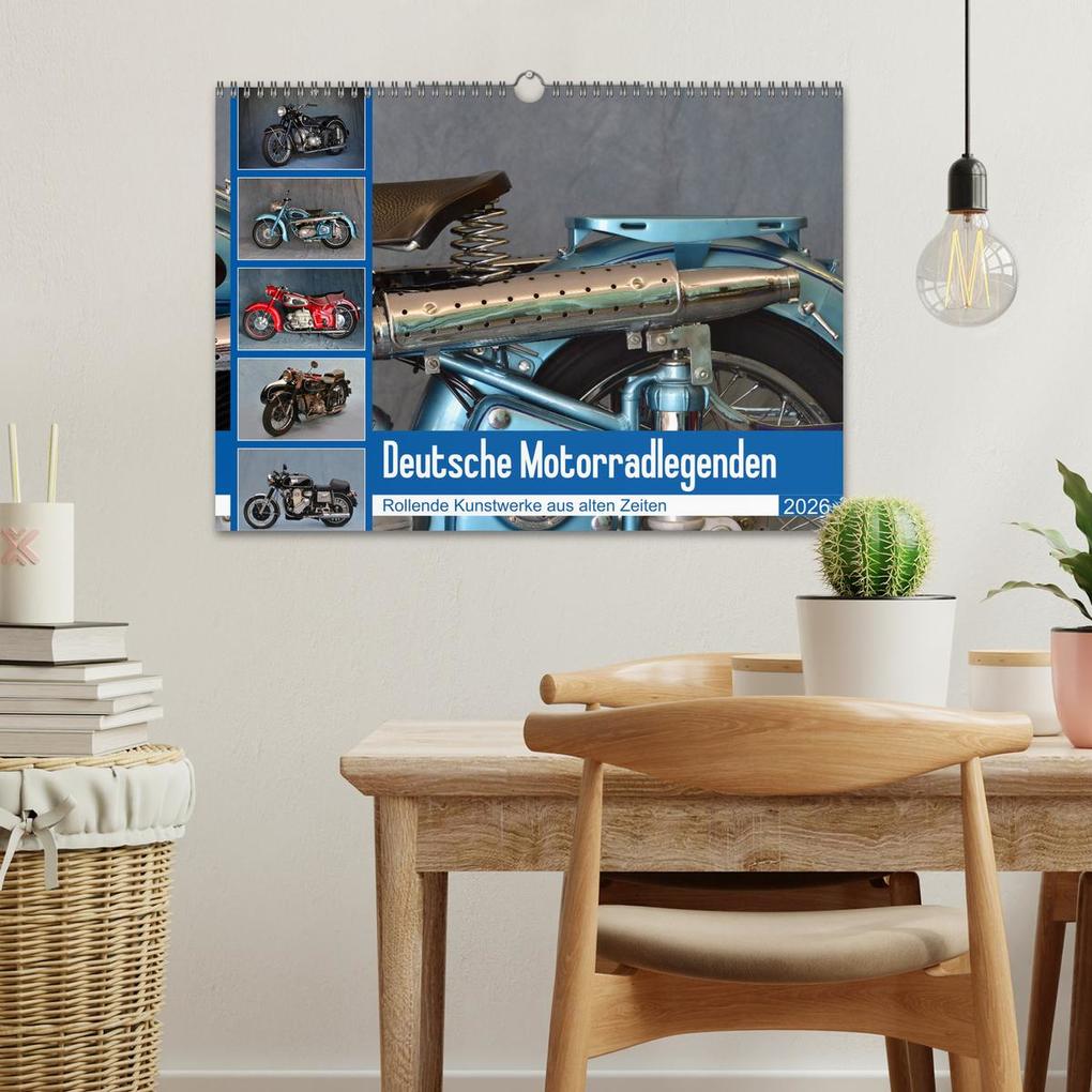 Weitere Ansicht: Deutsche Motorrad - Legenden - Rollende Kunstwerke aus alten Zeiten (Wandkalender 2026 DIN A3 quer), CALVENDO Monatskalender | Ingo Laue, Calvendo