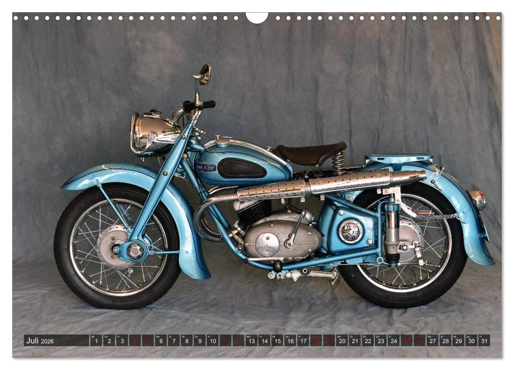 Weitere Ansicht: Deutsche Motorrad - Legenden - Rollende Kunstwerke aus alten Zeiten (Wandkalender 2026 DIN A3 quer), CALVENDO Monatskalender | Ingo Laue, Calvendo