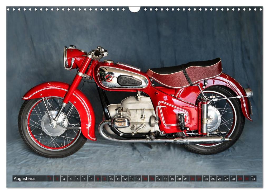 Weitere Ansicht: Deutsche Motorrad - Legenden - Rollende Kunstwerke aus alten Zeiten (Wandkalender 2026 DIN A3 quer), CALVENDO Monatskalender | Ingo Laue, Calvendo