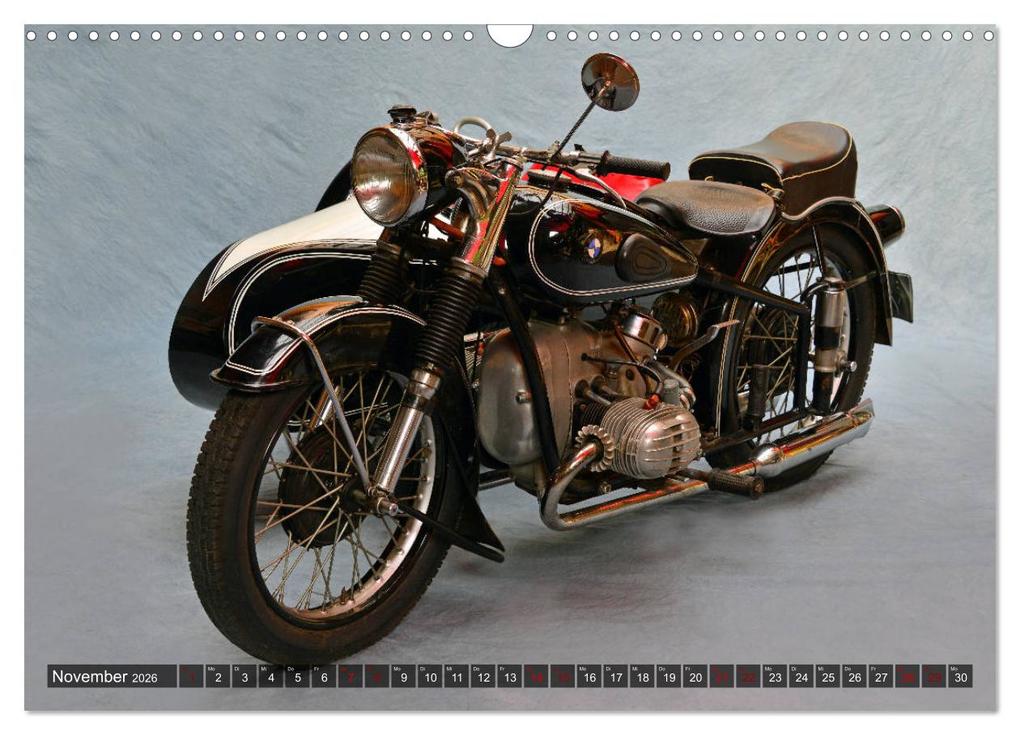 Weitere Ansicht: Deutsche Motorrad - Legenden - Rollende Kunstwerke aus alten Zeiten (Wandkalender 2026 DIN A3 quer), CALVENDO Monatskalender | Ingo Laue, Calvendo