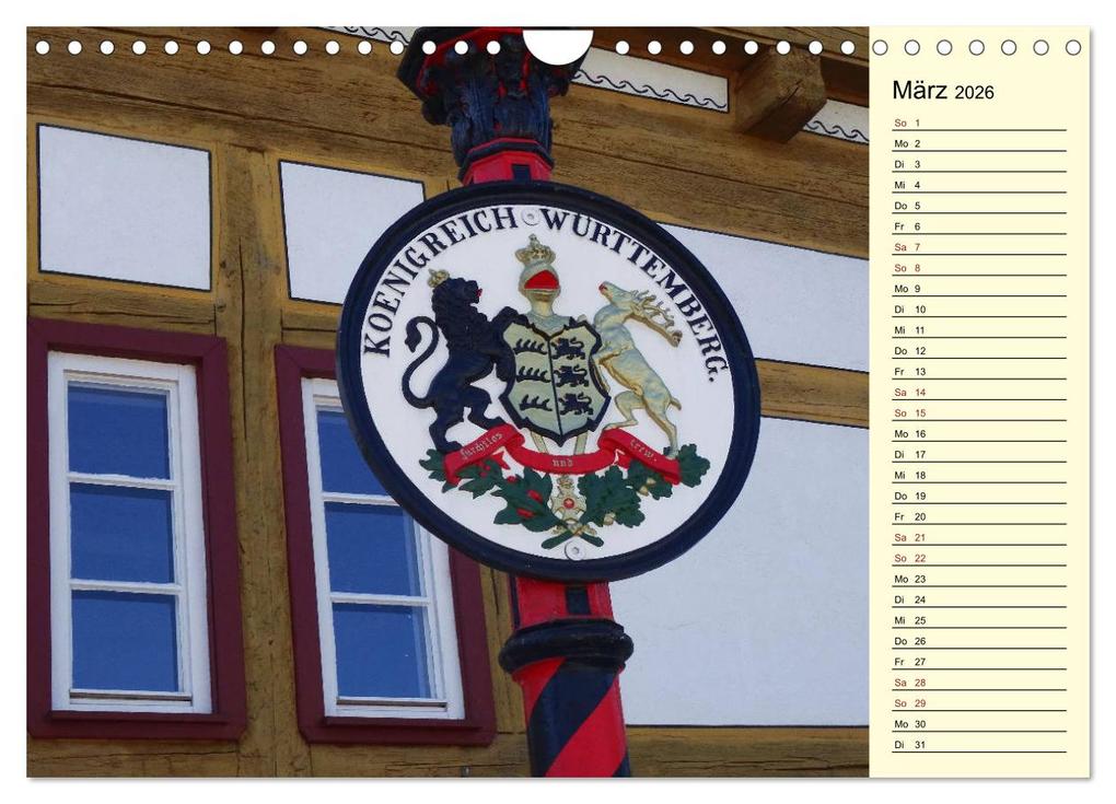 Weitere Ansicht: Unterwegs in Waiblingen (Wandkalender 2026 DIN A4 quer), CALVENDO Monatskalender | Angelika Keller, Calvendo