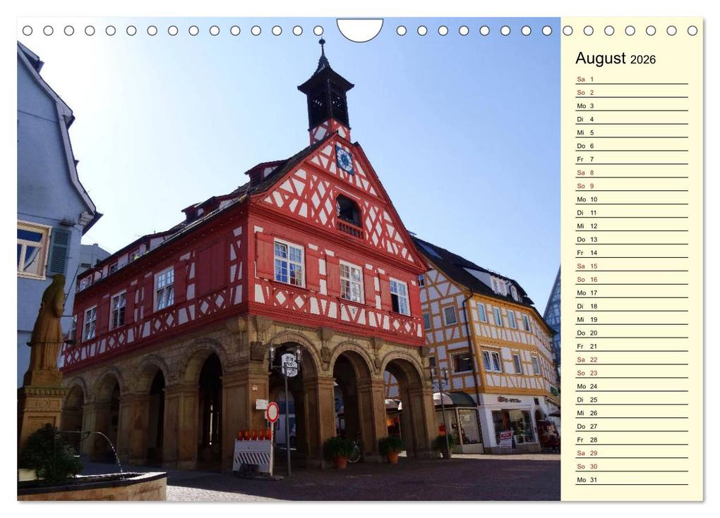 Weitere Ansicht: Unterwegs in Waiblingen (Wandkalender 2026 DIN A4 quer), CALVENDO Monatskalender | Angelika Keller, Calvendo