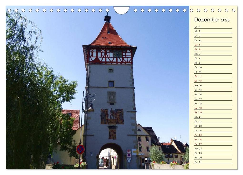Weitere Ansicht: Unterwegs in Waiblingen (Wandkalender 2026 DIN A4 quer), CALVENDO Monatskalender | Angelika Keller, Calvendo