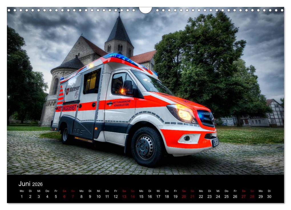 Weitere Ansicht: Feuerwehr und Rettungsdienst (Wandkalender 2026 DIN A3 quer), CALVENDO Monatskalender | Markus Will, Calvendo