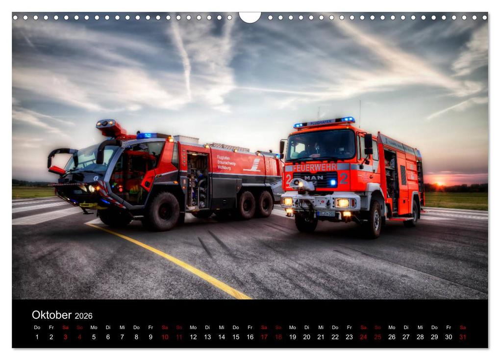 Weitere Ansicht: Feuerwehr und Rettungsdienst (Wandkalender 2026 DIN A3 quer), CALVENDO Monatskalender | Markus Will, Calvendo