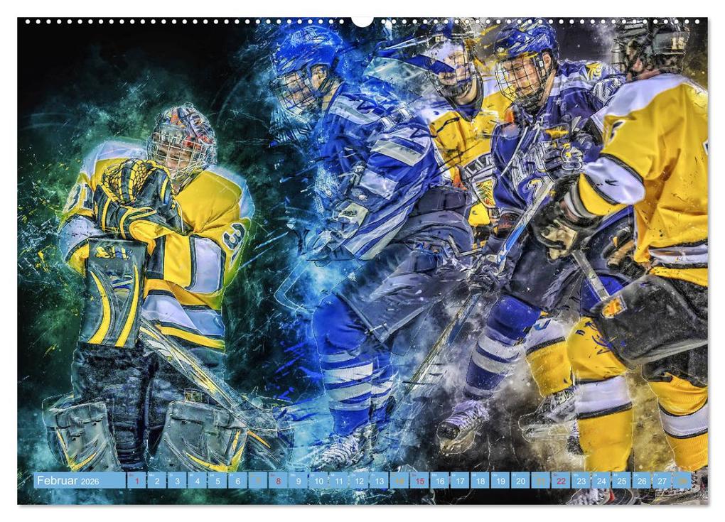 Weitere Ansicht: Eishockey - extrem cool (Wandkalender 2026 DIN A2 quer), CALVENDO Monatskalender | Peter Roder, Calvendo