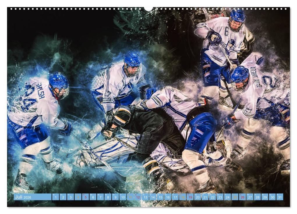 Weitere Ansicht: Eishockey - extrem cool (Wandkalender 2026 DIN A2 quer), CALVENDO Monatskalender | Peter Roder, Calvendo