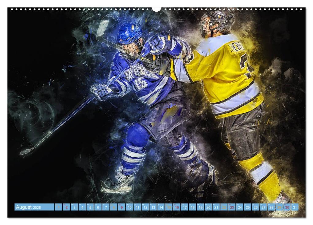 Weitere Ansicht: Eishockey - extrem cool (Wandkalender 2026 DIN A2 quer), CALVENDO Monatskalender | Peter Roder, Calvendo