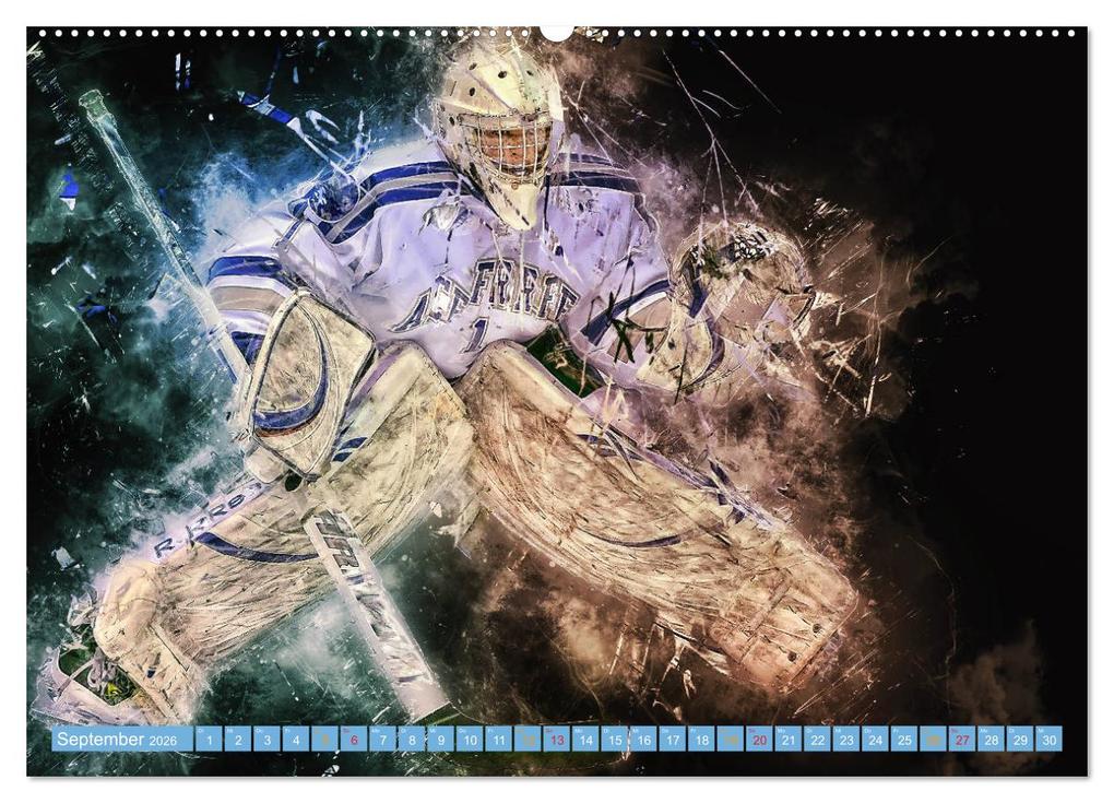 Weitere Ansicht: Eishockey - extrem cool (Wandkalender 2026 DIN A2 quer), CALVENDO Monatskalender | Peter Roder, Calvendo