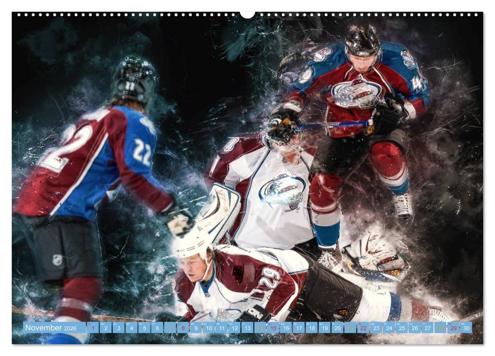 Weitere Ansicht: Eishockey - extrem cool (Wandkalender 2026 DIN A2 quer), CALVENDO Monatskalender | Peter Roder, Calvendo