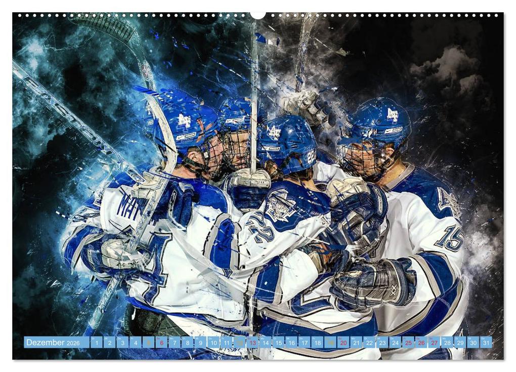 Weitere Ansicht: Eishockey - extrem cool (Wandkalender 2026 DIN A2 quer), CALVENDO Monatskalender | Peter Roder, Calvendo