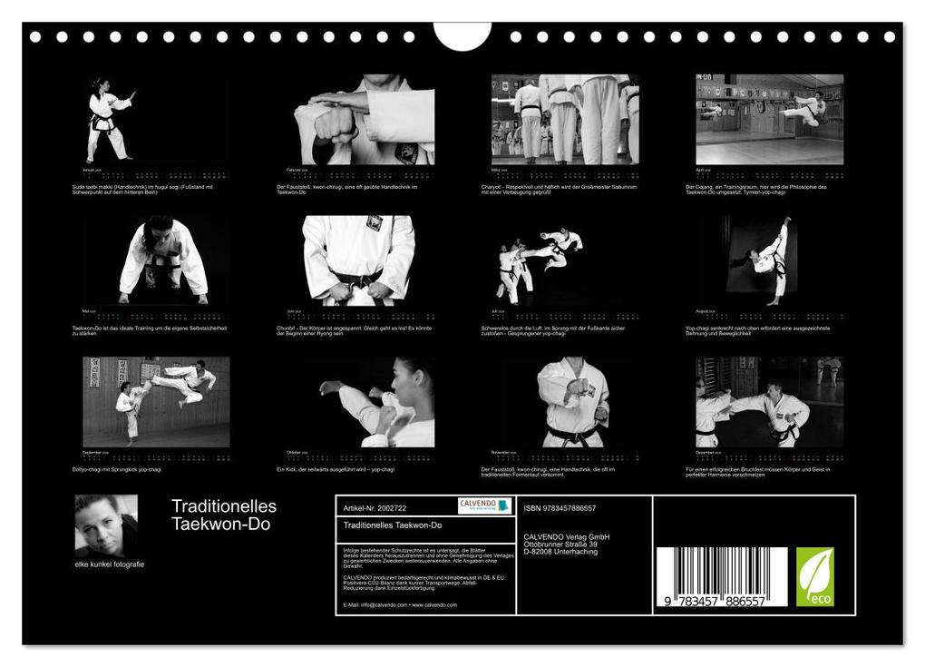 Weitere Ansicht: Traditionelles Taekwon-Do (Wandkalender 2026 DIN A4 quer), CALVENDO Monatskalender | elke kunkel fotografie, Calvendo
