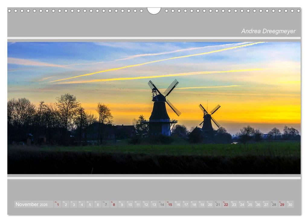 Weitere Ansicht: Krummhörn im Panorama-Format (Wandkalender 2026 DIN A3 quer), CALVENDO Monatskalender | Andrea Dreegmeyer, Calvendo