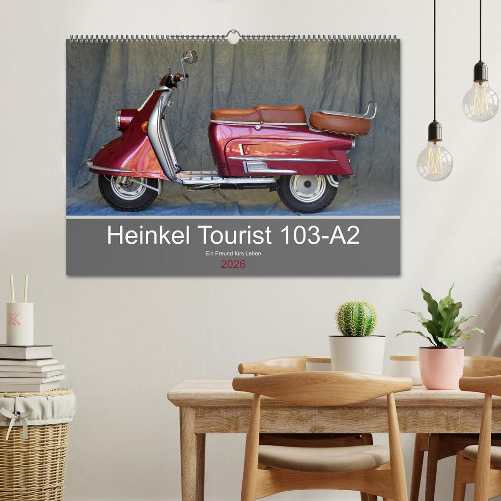 Weitere Ansicht: Heinkel Tourist 103-A2 Ein Freund fürs Leben (Wandkalender 2026 DIN A2 quer), CALVENDO Monatskalender | Ingo Laue, Calvendo