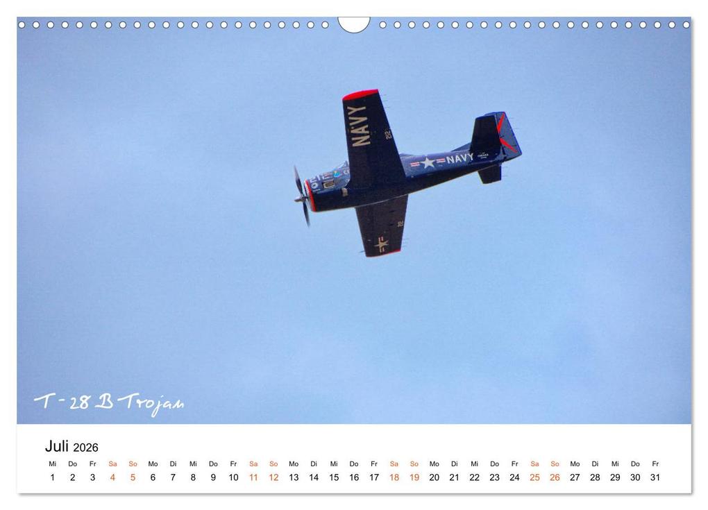Weitere Ansicht: Die Faszination. Flugzeuge am Himmel (Wandkalender 2026 DIN A3 quer), CALVENDO Monatskalender | Friedrich Wesch, Calvendo