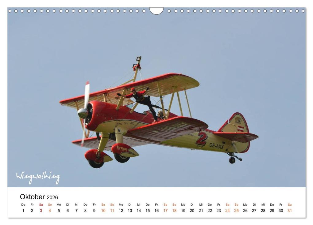 Weitere Ansicht: Die Faszination. Flugzeuge am Himmel (Wandkalender 2026 DIN A3 quer), CALVENDO Monatskalender | Friedrich Wesch, Calvendo