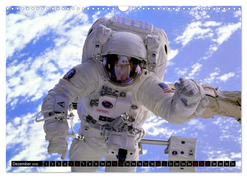 Weitere Ansicht: Auftrag im Weltall. Astronauten und Raumfahrt (Wandkalender 2026 DIN A3 quer), CALVENDO Monatskalender | Elisabeth Stanzer, Calvendo