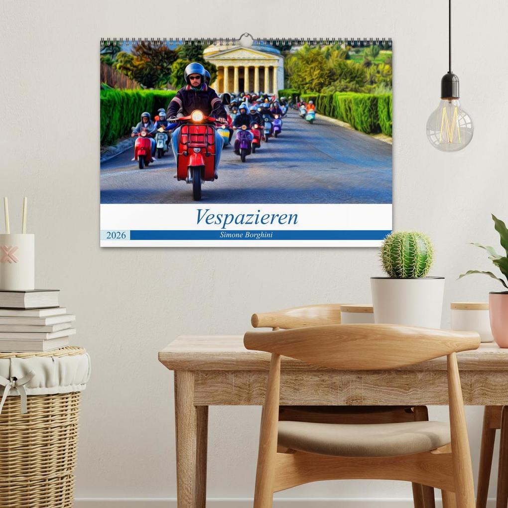 Weitere Ansicht: Vespazieren (Wandkalender 2026 DIN A3 quer), CALVENDO Monatskalender | Simone Borghini, Calvendo