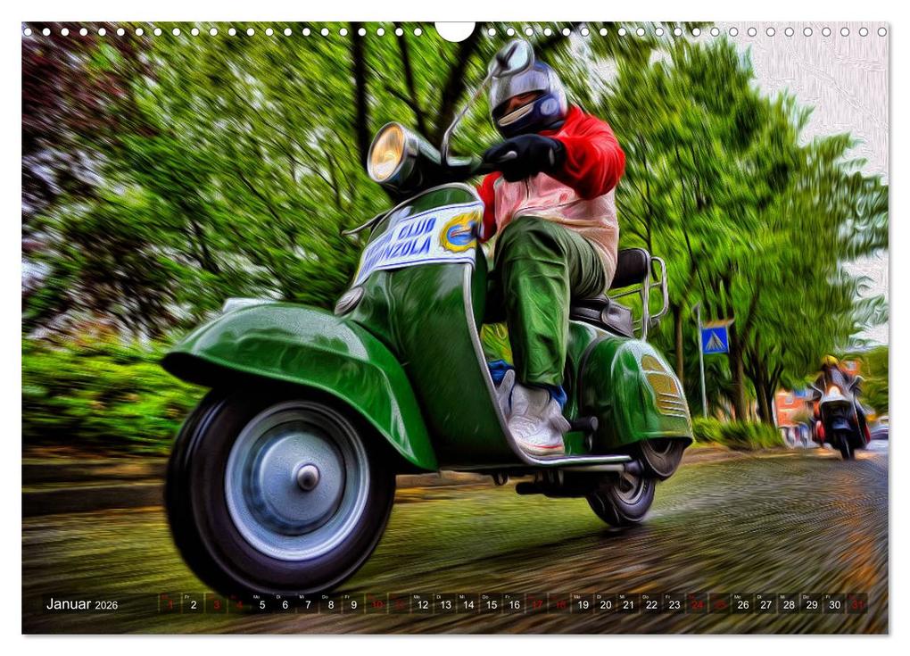 Weitere Ansicht: Vespazieren (Wandkalender 2026 DIN A3 quer), CALVENDO Monatskalender | Simone Borghini, Calvendo