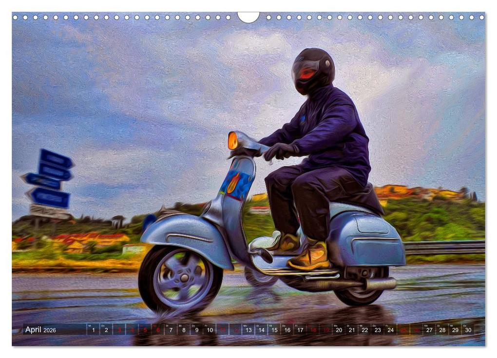 Weitere Ansicht: Vespazieren (Wandkalender 2026 DIN A3 quer), CALVENDO Monatskalender | Simone Borghini, Calvendo