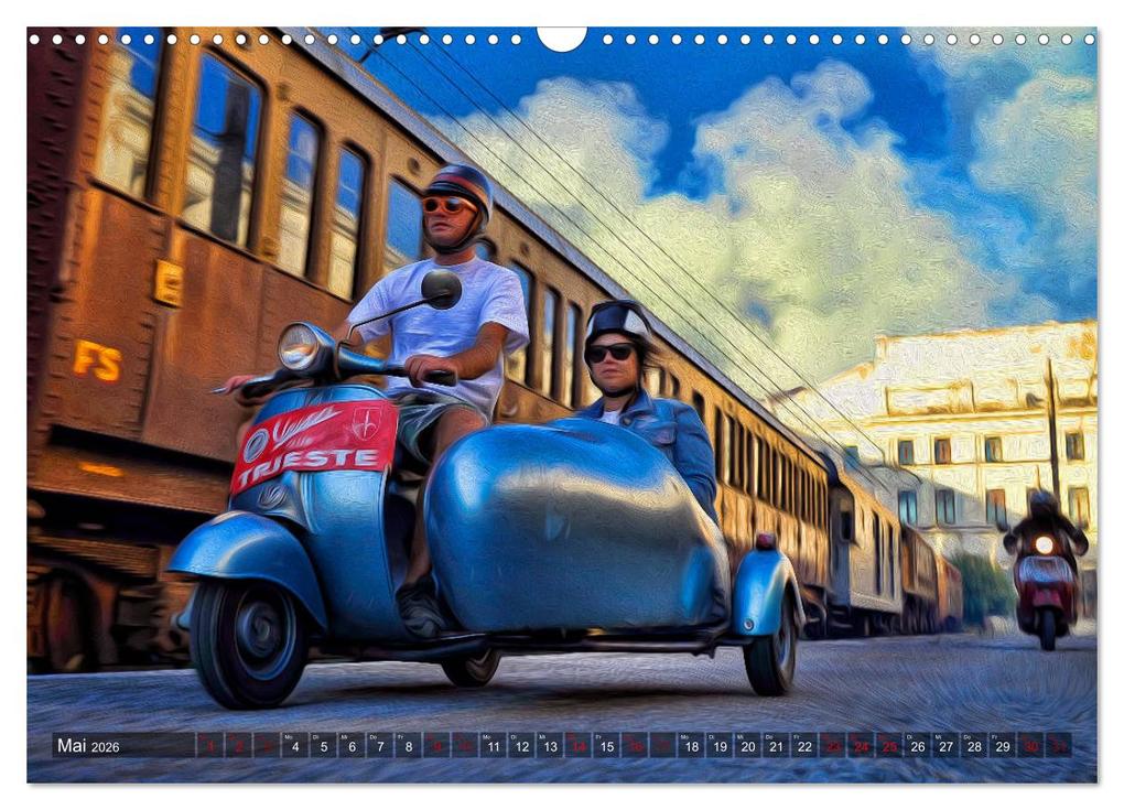 Weitere Ansicht: Vespazieren (Wandkalender 2026 DIN A3 quer), CALVENDO Monatskalender | Simone Borghini, Calvendo
