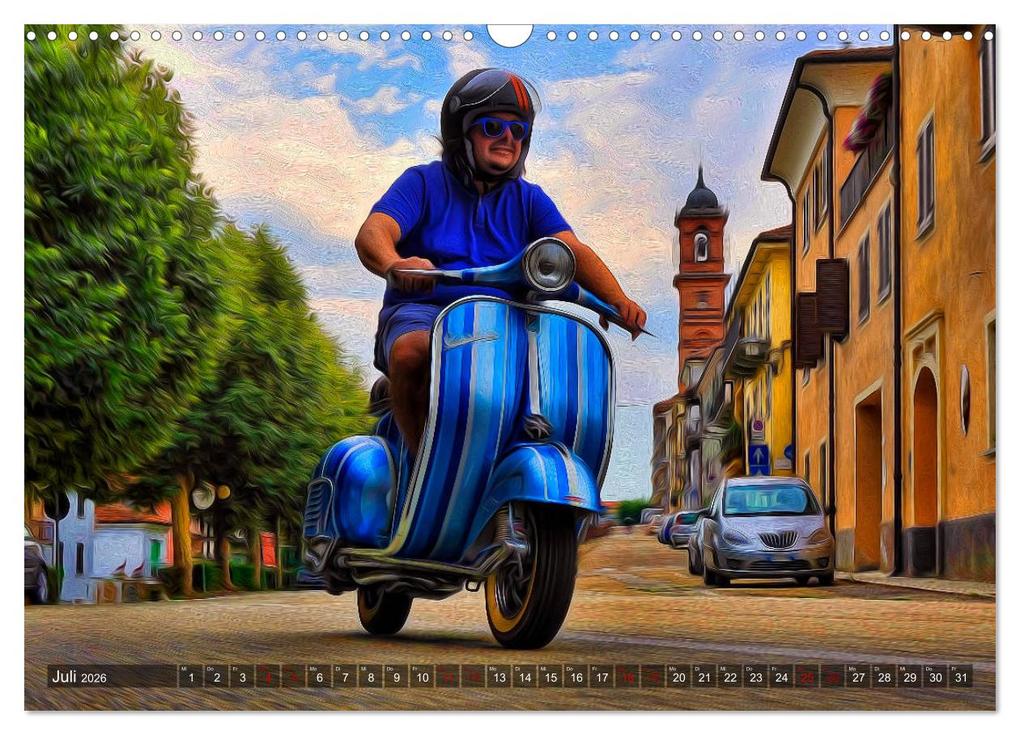 Weitere Ansicht: Vespazieren (Wandkalender 2026 DIN A3 quer), CALVENDO Monatskalender | Simone Borghini, Calvendo