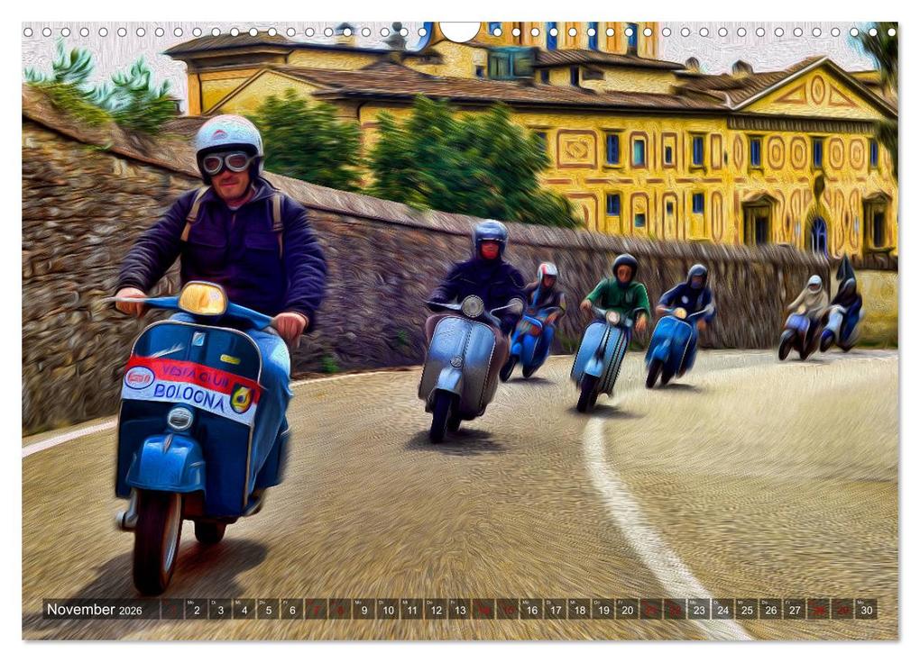 Weitere Ansicht: Vespazieren (Wandkalender 2026 DIN A3 quer), CALVENDO Monatskalender | Simone Borghini, Calvendo