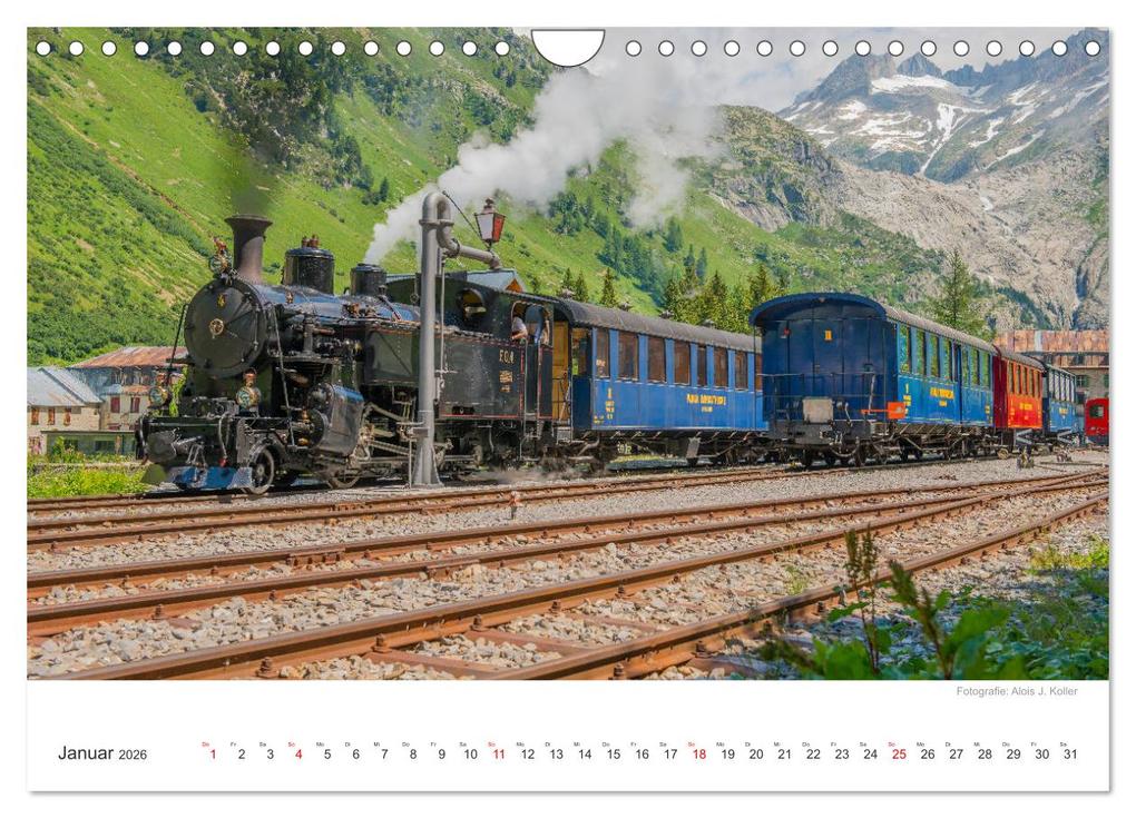 Weitere Ansicht: Dampfbahn Furka 2026 (Wandkalender 2026 DIN A4 quer), CALVENDO Monatskalender | Alois J. Koller 4pictures.ch, Calvendo