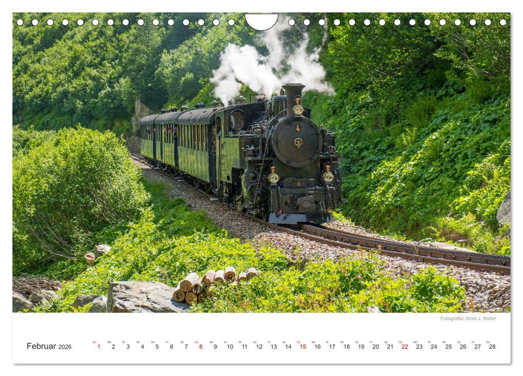Weitere Ansicht: Dampfbahn Furka 2026 (Wandkalender 2026 DIN A4 quer), CALVENDO Monatskalender | Alois J. Koller 4pictures.ch, Calvendo