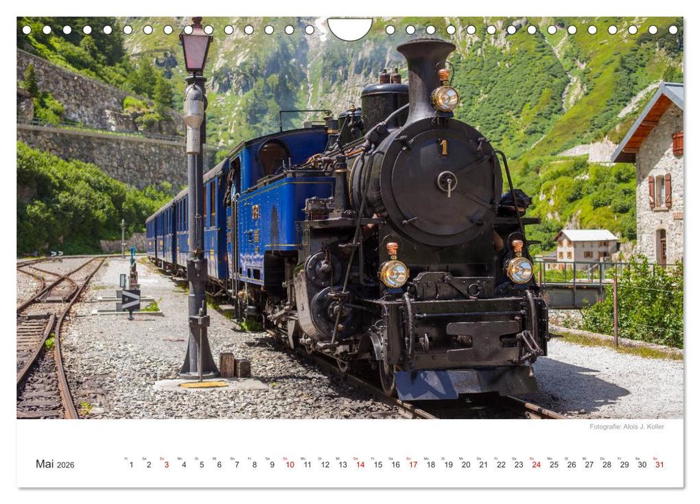 Weitere Ansicht: Dampfbahn Furka 2026 (Wandkalender 2026 DIN A4 quer), CALVENDO Monatskalender | Alois J. Koller 4pictures.ch, Calvendo