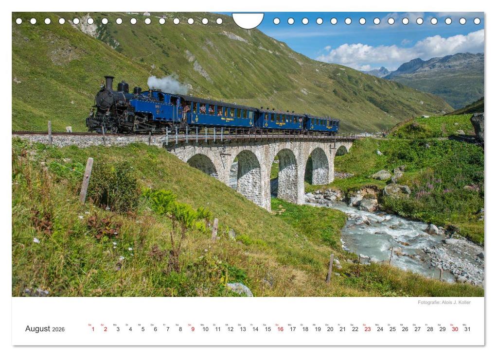 Weitere Ansicht: Dampfbahn Furka 2026 (Wandkalender 2026 DIN A4 quer), CALVENDO Monatskalender | Alois J. Koller 4pictures.ch, Calvendo