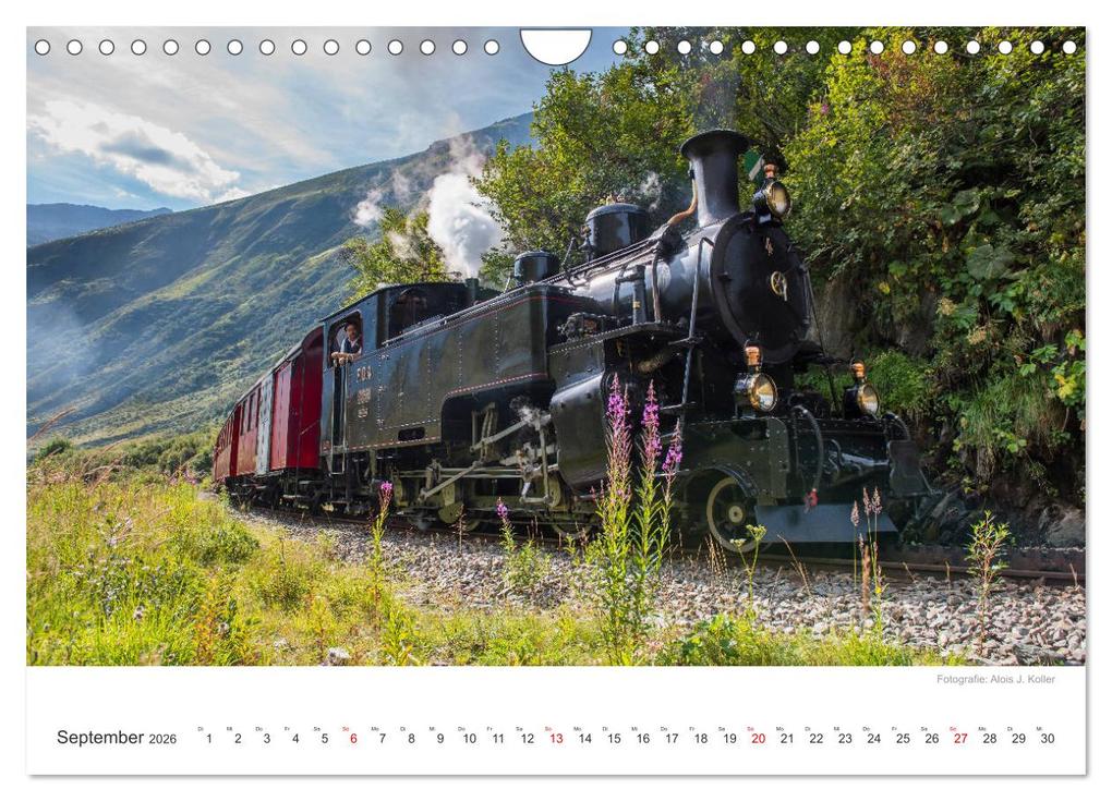 Weitere Ansicht: Dampfbahn Furka 2026 (Wandkalender 2026 DIN A4 quer), CALVENDO Monatskalender | Alois J. Koller 4pictures.ch, Calvendo