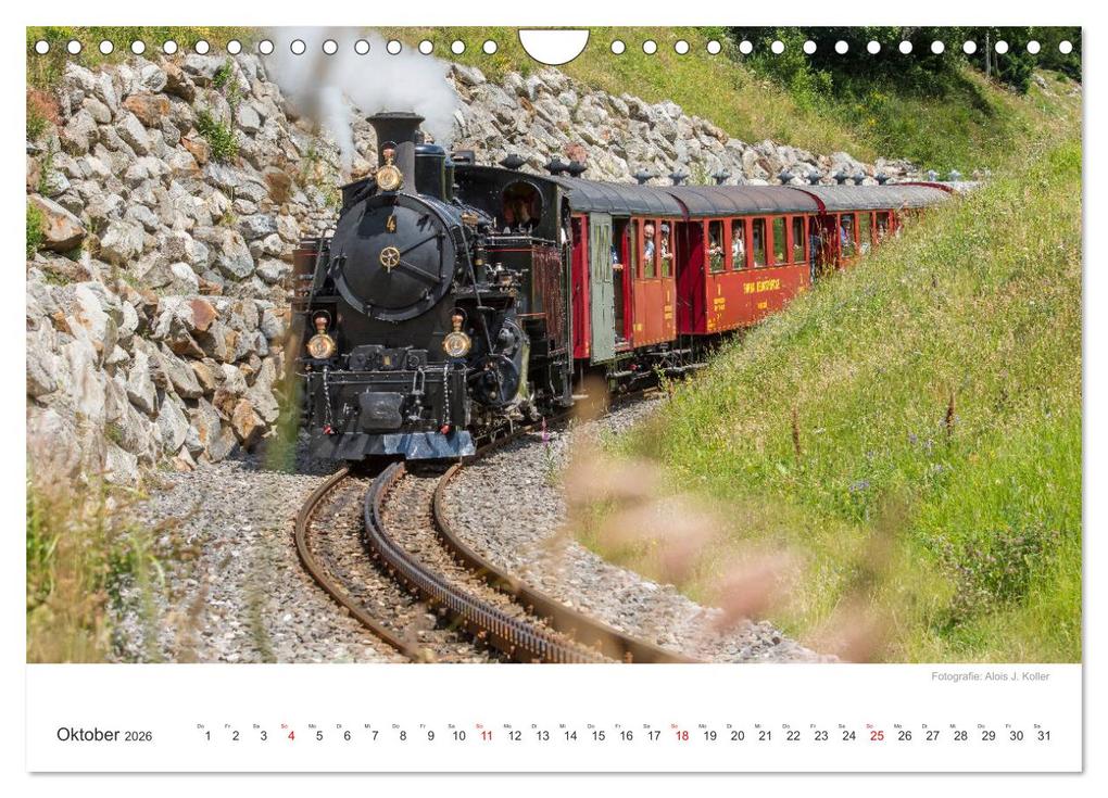 Weitere Ansicht: Dampfbahn Furka 2026 (Wandkalender 2026 DIN A4 quer), CALVENDO Monatskalender | Alois J. Koller 4pictures.ch, Calvendo