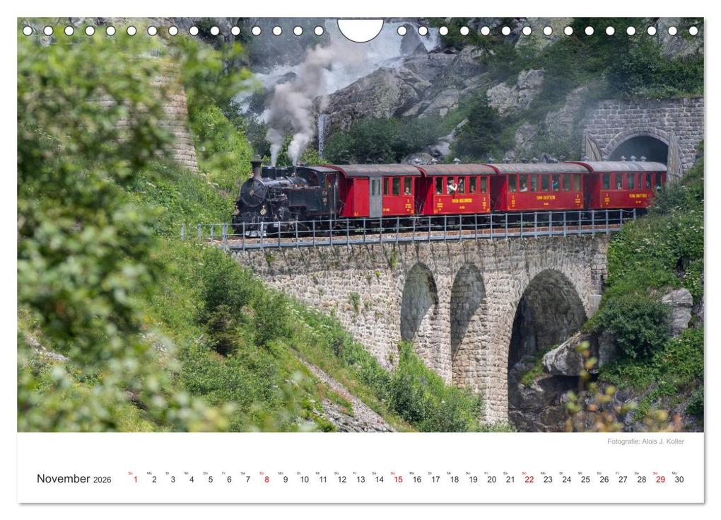 Weitere Ansicht: Dampfbahn Furka 2026 (Wandkalender 2026 DIN A4 quer), CALVENDO Monatskalender | Alois J. Koller 4pictures.ch, Calvendo